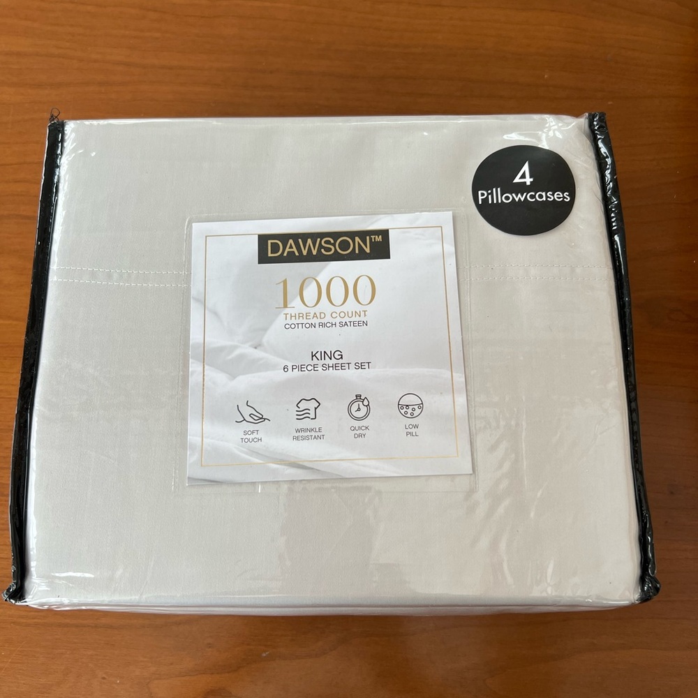 King 6-Piece Sheet Set - Gray